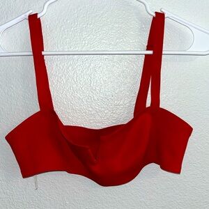 Free People Red Bralette